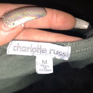 Long sleeve cropped shirt